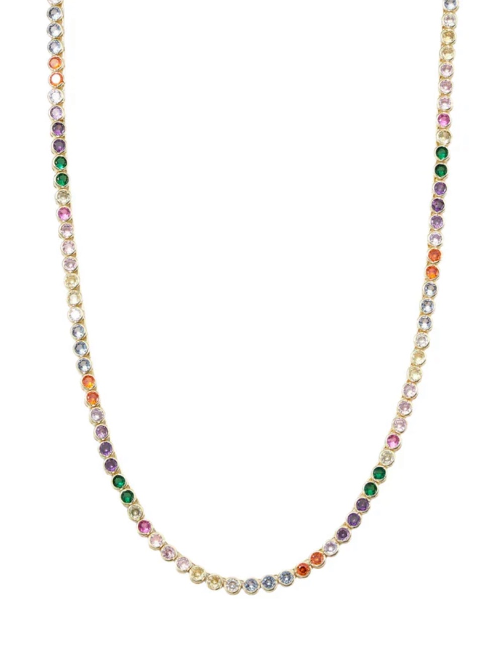 Melinda Maria Gold “Baroness Tennis Necklace”
